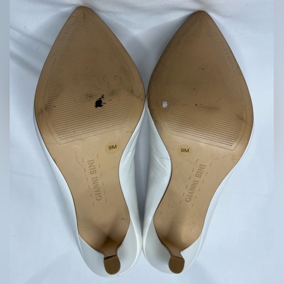 Gianni Bini White Leather Heels - Picture 5 of 7